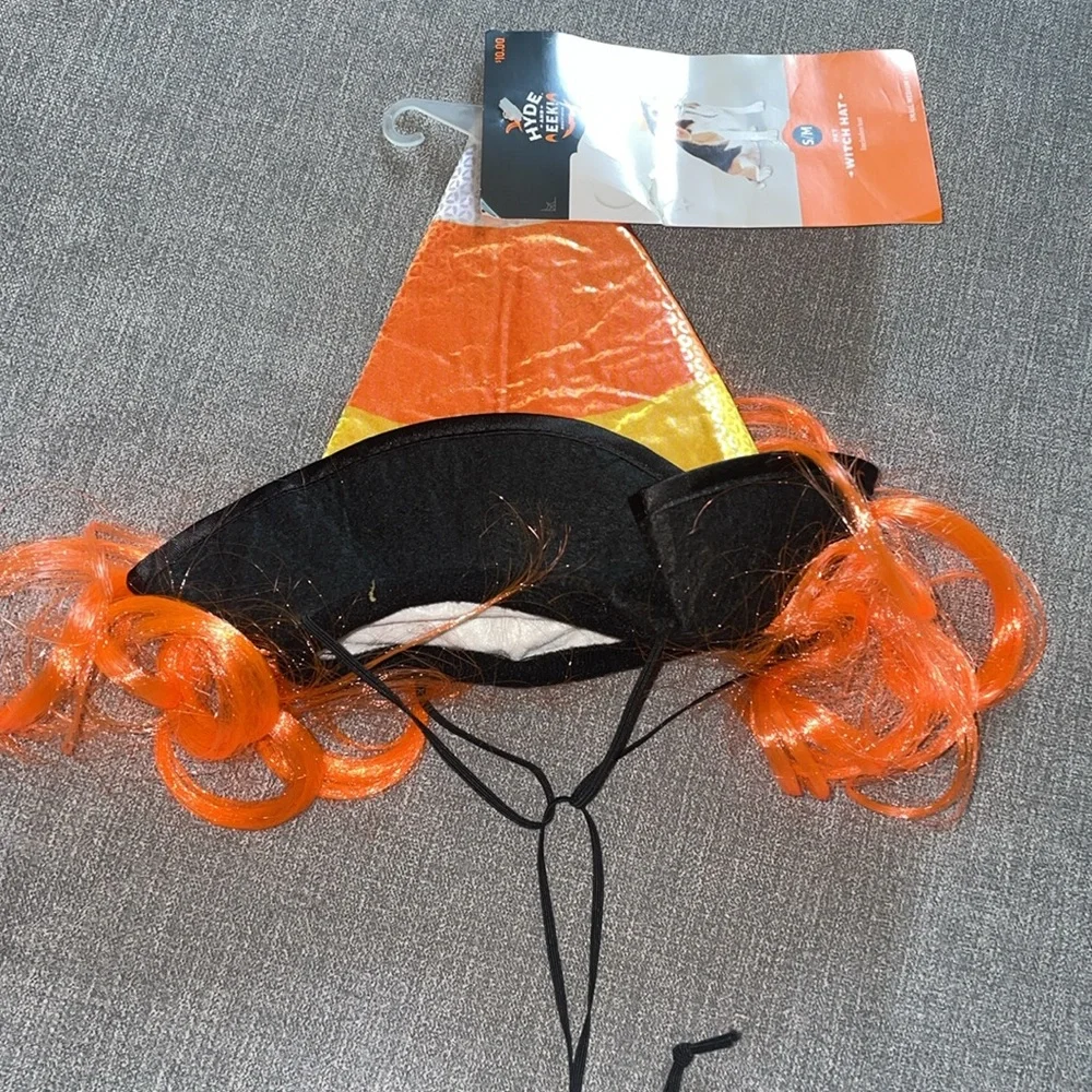 Hyde & EEK! Boutique Candy Corn Witch Hat Dog or Cat Halloween Costume